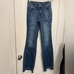 Size 2 high rise split seam flare- long